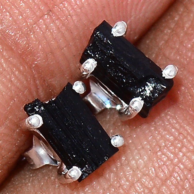 Claw - Black Tourmaline Rough Studs - BTRS91