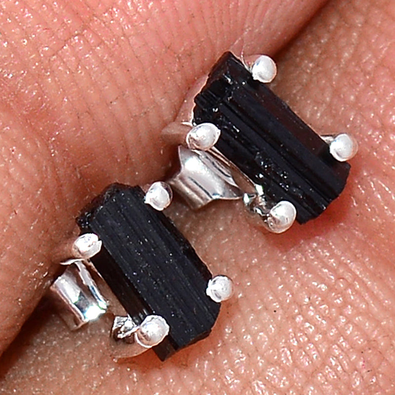 Claw - Black Tourmaline Rough Studs - BTRS94