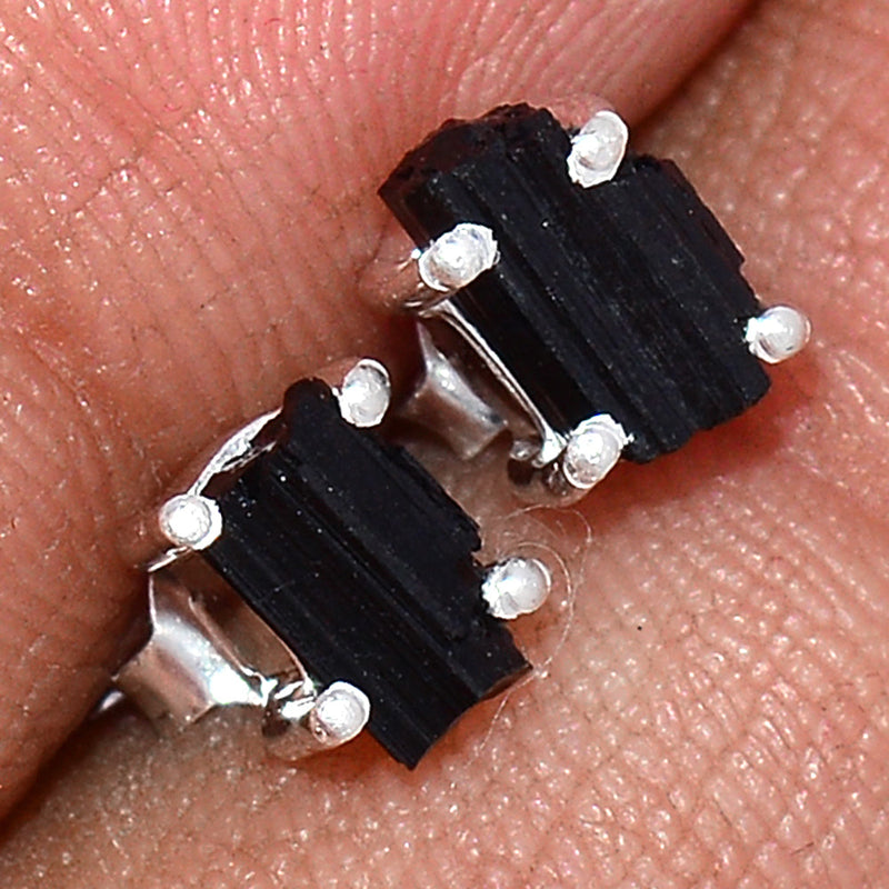 Claw - Black Tourmaline Rough Studs - BTRS95