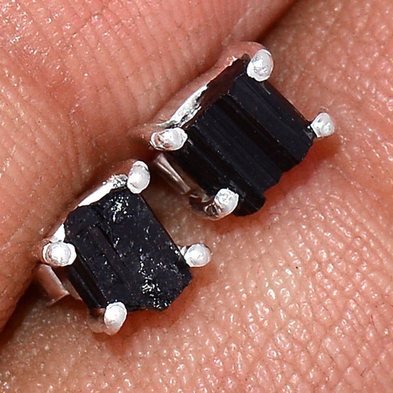 Claw - Black Tourmaline Rough Studs - BTRS98