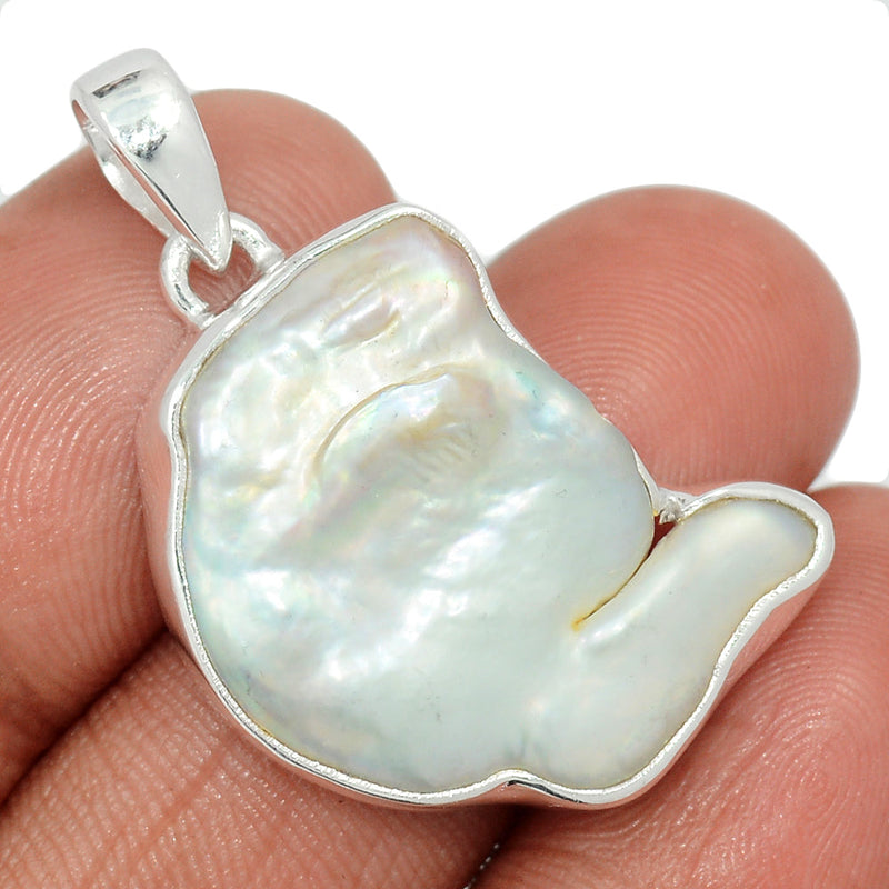 1.3" Biwa Pearl Pendants - BWAP522