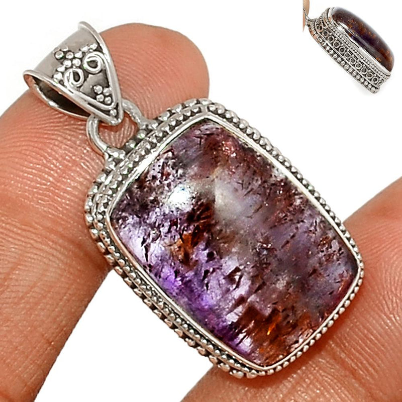1.5" Fine Filigree - Cacoxenite Pendants - CACP1270