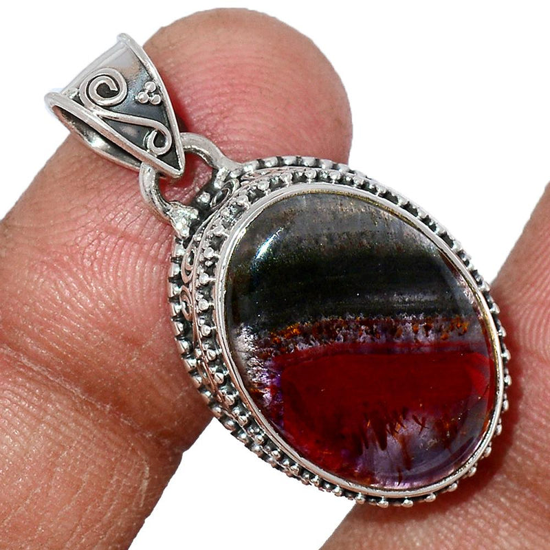 1.2" Fine Filigree - Cacoxenite Pendants - CACP1473