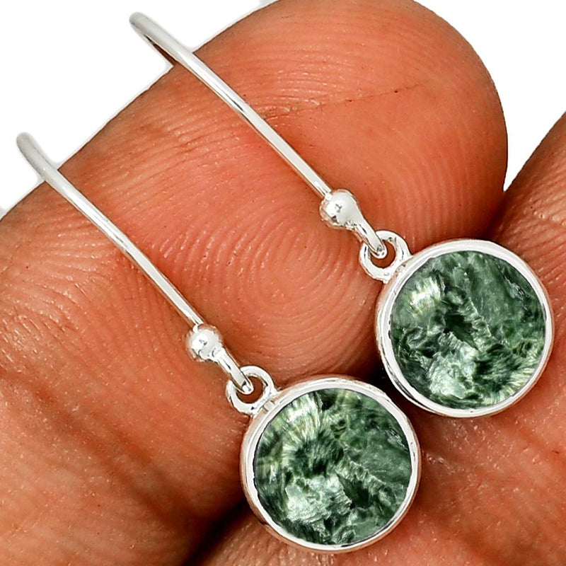 8*8 MM Round - Seraphinite Jewelry Earrings - CB-E905SRN Catalogue