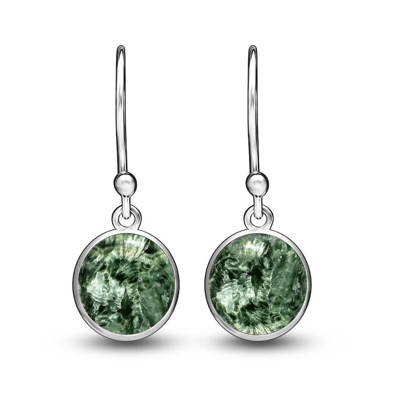 8*8 MM Round - Seraphinite Jewelry Earrings - CB-E905SRN Catalogue