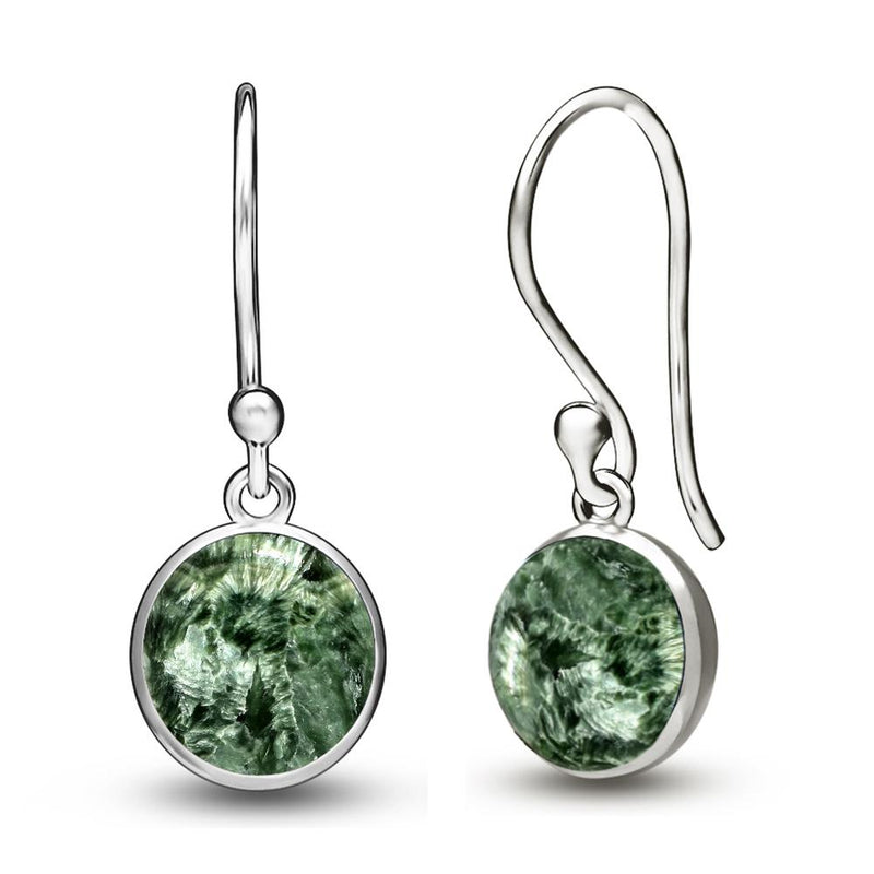 8*8 MM Round - Seraphinite Jewelry Earrings - CB-E905SRN Catalogue