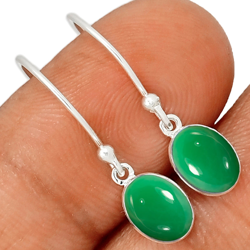7*9 MM Oval - Chrysoprase Earrings - CB-E907CRP Catalogue