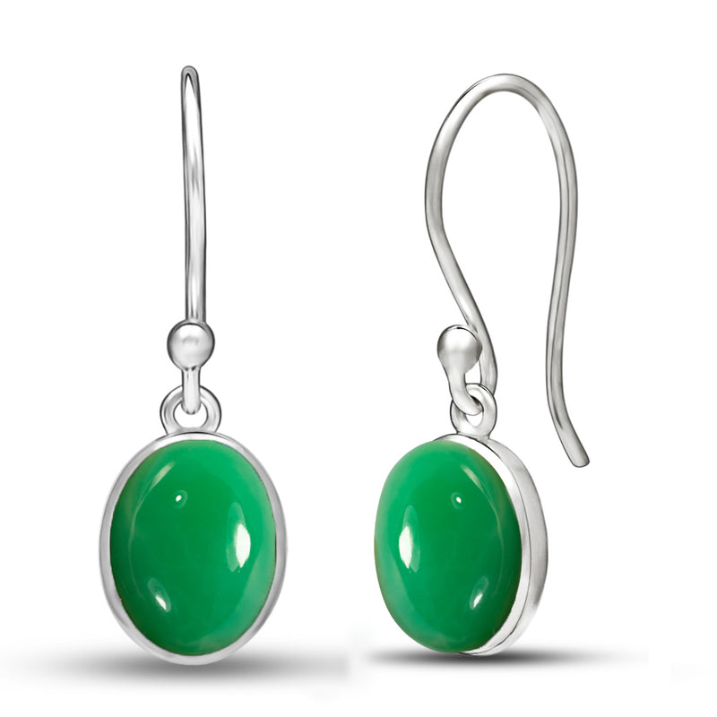 7*9 MM Oval - Chrysoprase Earrings - CB-E907CRP Catalogue