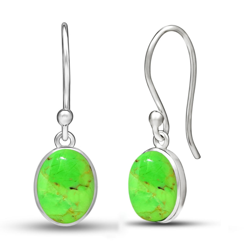 7*9 MM Oval - Green Mohave Turquoise Earrings - CB-E907GMT Catalogue