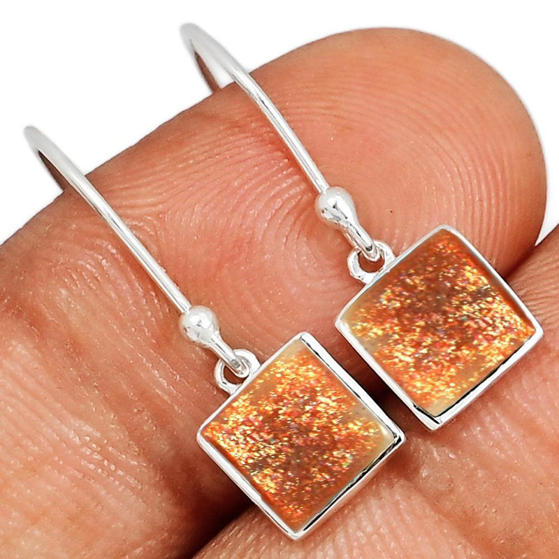 6*6 MM Square - Sunstone Earrings - CB-E908SS Catalogue