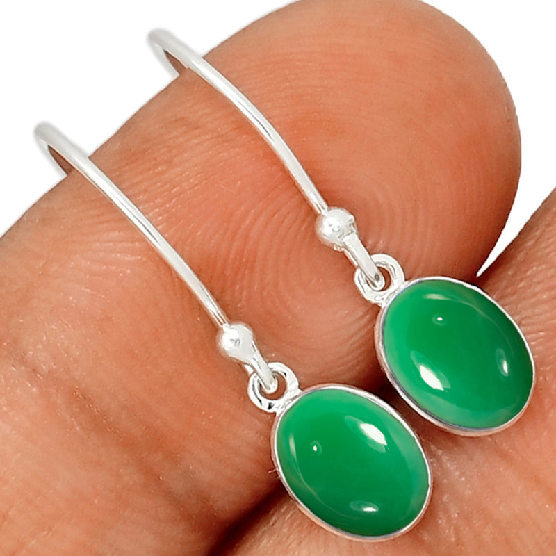 7*5 MM Oval - Chrysoprase Earrings - CB-E910CRP Catalogue
