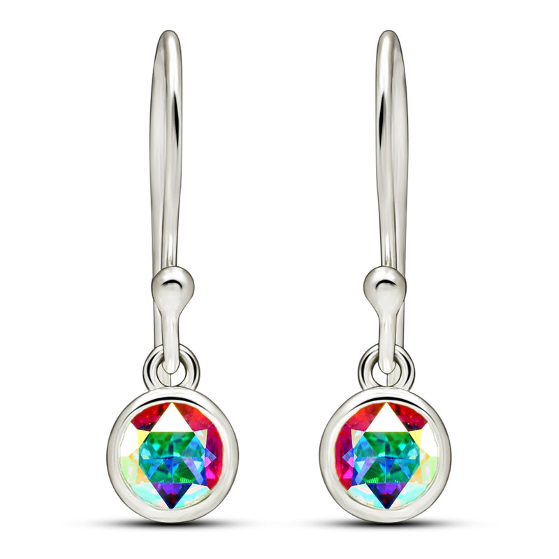 5*5 MM Round - Mercury Mystic Topaz Earrings - CB-E914MMT Catalogue