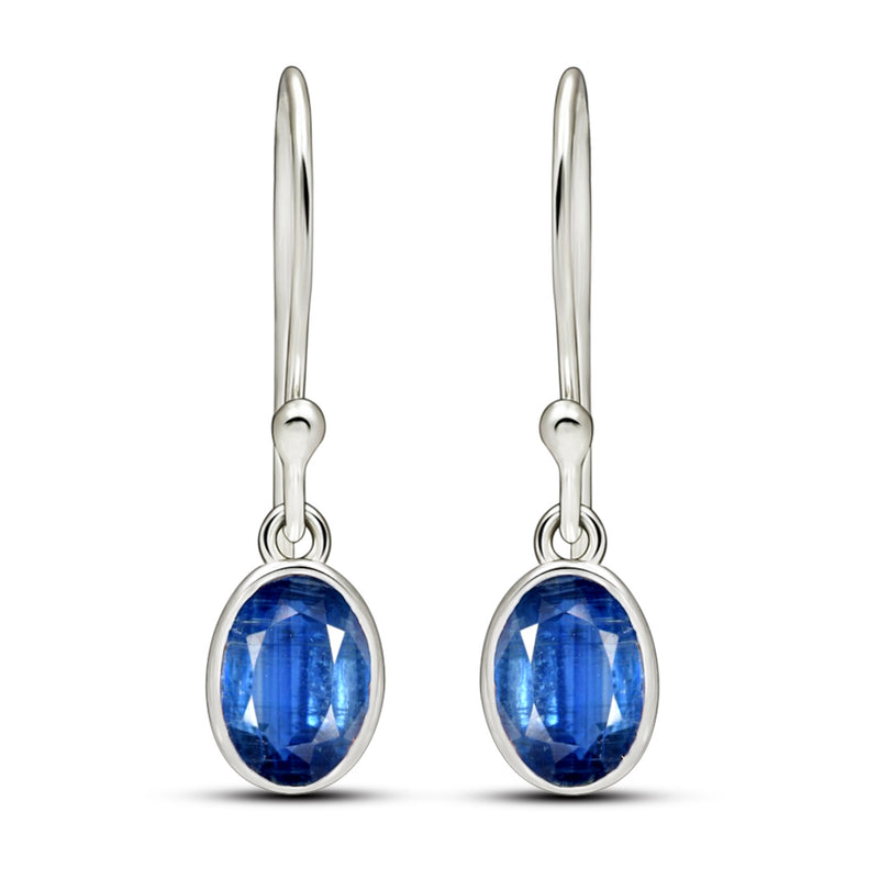 7*5 MM Oval - Kyanite Faceted Earrings - CB-E915KYF Catalogue