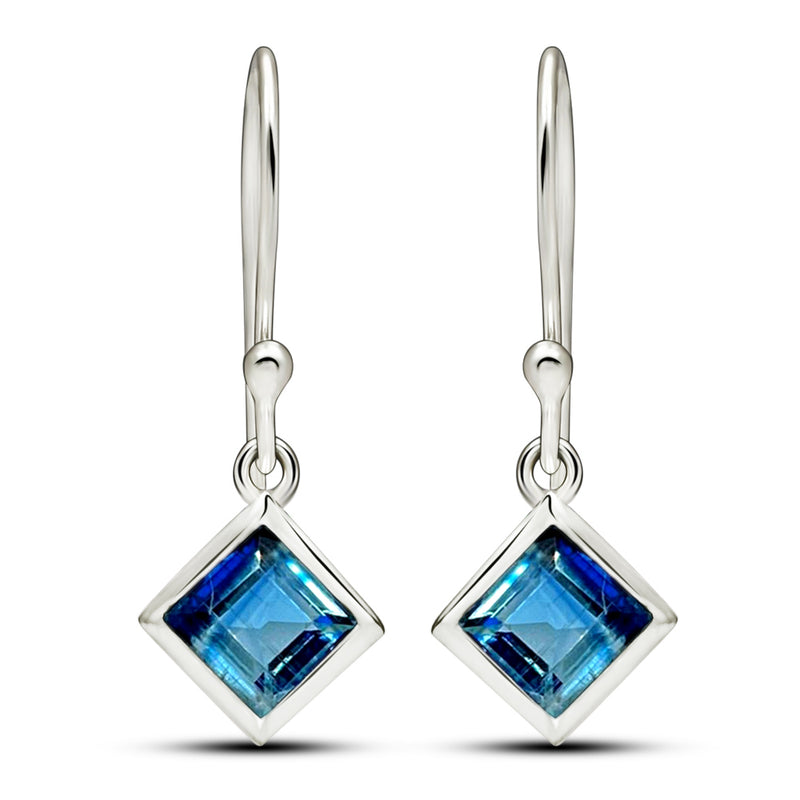 5*5 MM Square - Kyanite Faceted Earrings - CB-E916KYF Catalogue