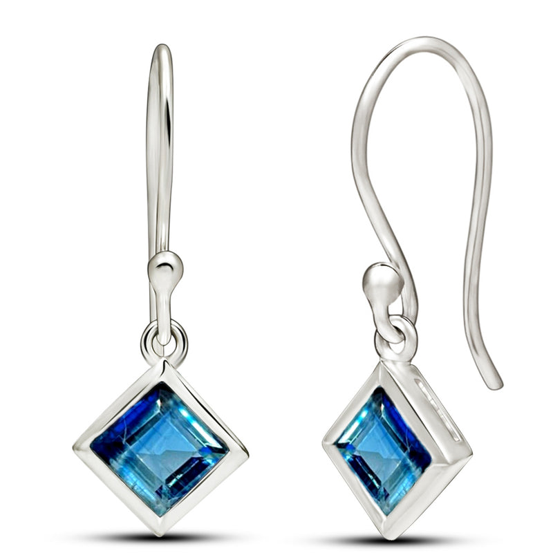 5*5 MM Square - Kyanite Faceted Earrings - CB-E916KYF Catalogue