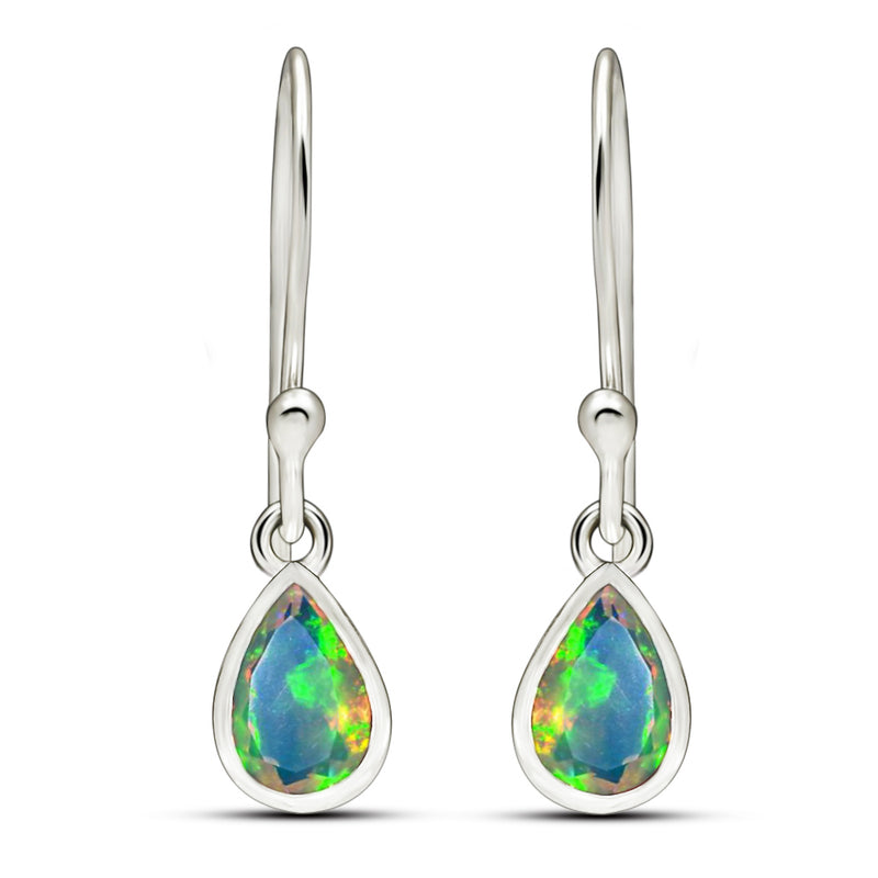 7*5 MM Pear - Ethiopian Opal Faceted Earrings - CB-E917EOF Catalogue