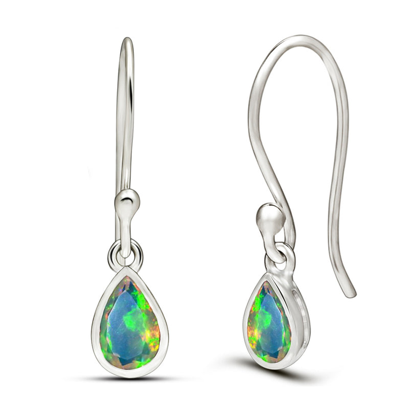 7*5 MM Pear - Ethiopian Opal Faceted Earrings - CB-E917EOF Catalogue