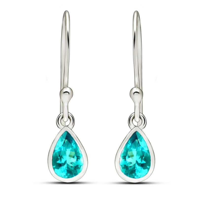 7*5 MM Pear - Neon Blue Apatite Faceted Earrings - CB-E917NBF Catalogue