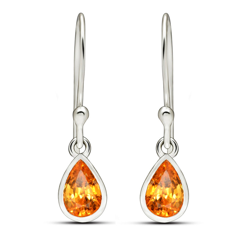 7*5 MM Pear - Mandarin Garnet Faceted Earrings - CB-E917OGF Catalogue
