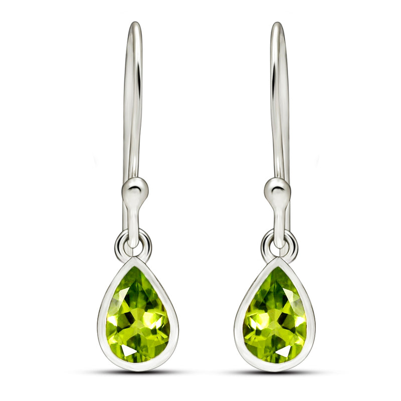 7*5 MM Pear - Peridot Earrings - CB-E917P Catalogue