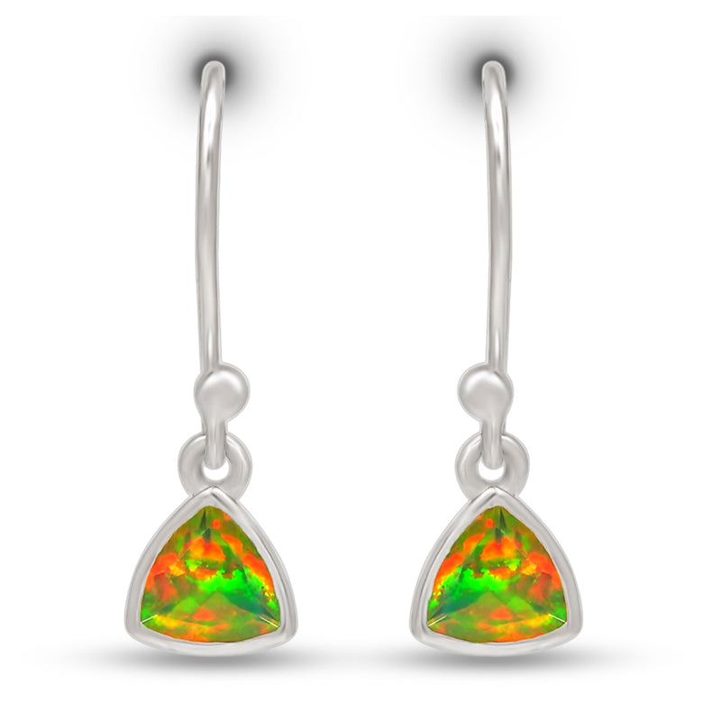 5*5 MM Trillion - Ethiopian Opal Faceted Earrings - CB-E918EOF Catalogue