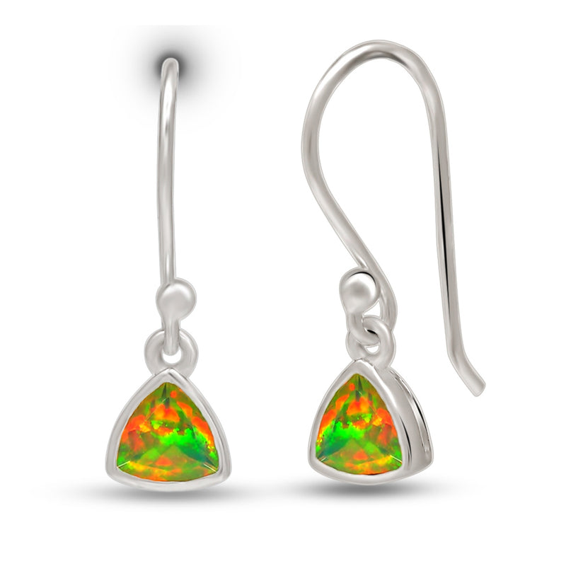 5*5 MM Trillion - Ethiopian Opal Faceted Earrings - CB-E918EOF Catalogue