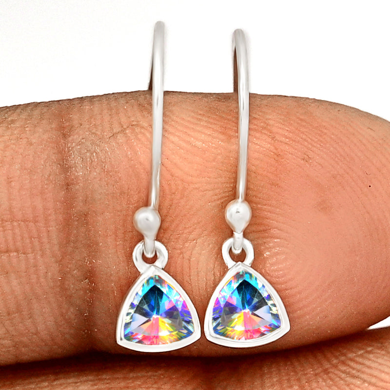 5*5 MM Trillion - Mercury Mystic Topaz Earrings - CB-E918MMT Catalogue