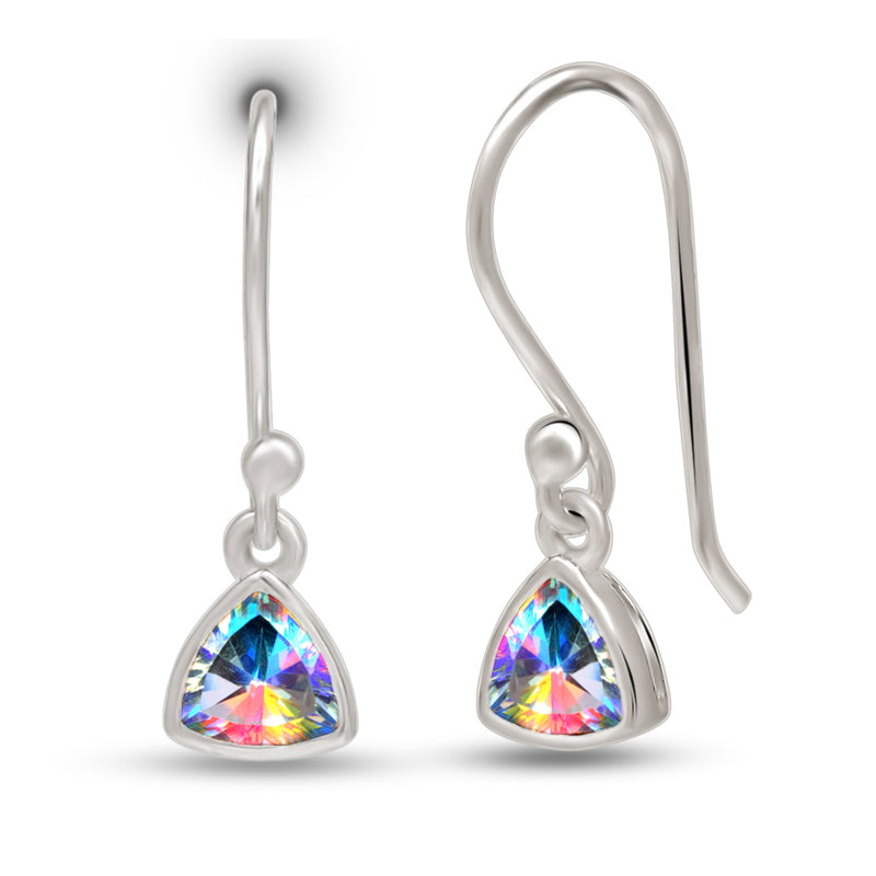 5*5 MM Trillion - Mercury Mystic Topaz Earrings - CB-E918MMT Catalogue