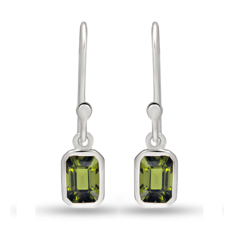 6*4 MM Octo - Moldavite Faceted Earrings - CB-E919MDF Catalogue
