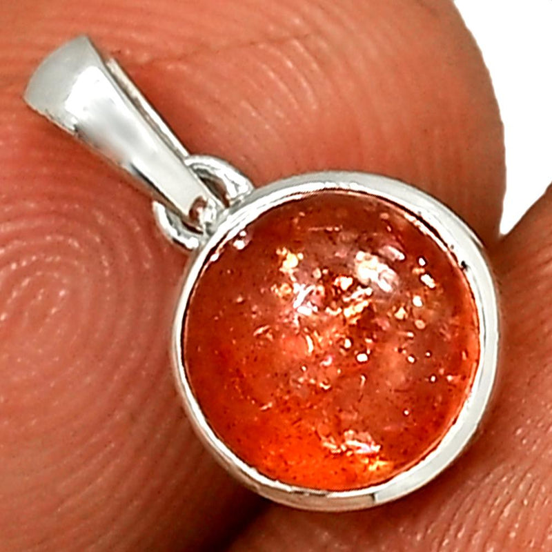 8*8 MM Round - Sunstone Pendants - CB-P702SS Catalogue