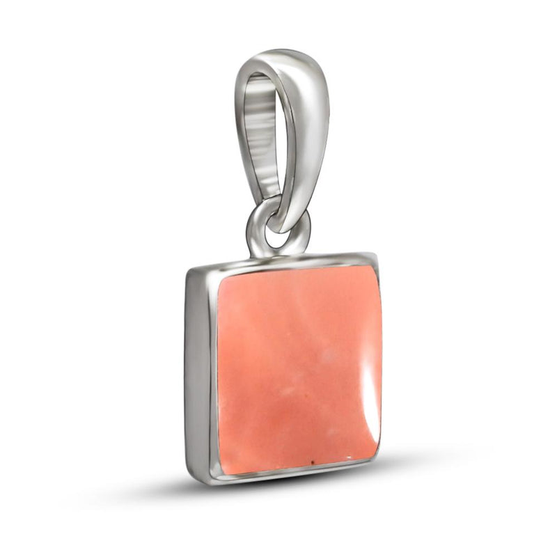 7*7 MM Square - Pink Opal Pendants - CB-P703PO Catalogue