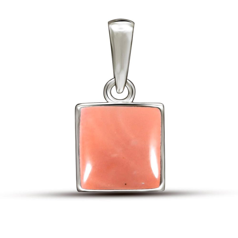 7*7 MM Square - Pink Opal Pendants - CB-P703PO Catalogue