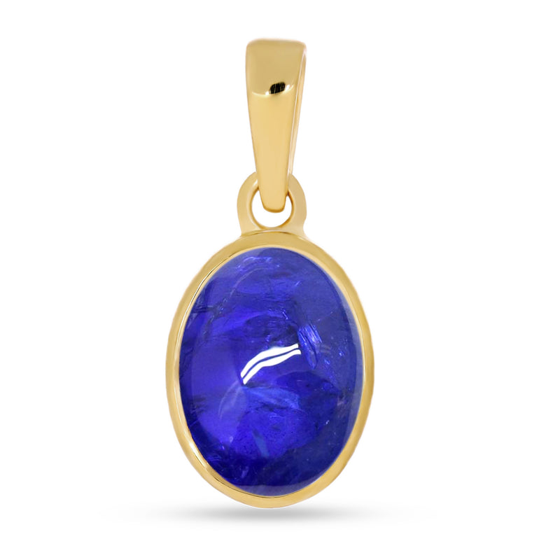7*9 MM Oval - 18k Gold Vermeil - Tanzanite Pendants - CB-P704G-TNZ Catalogue