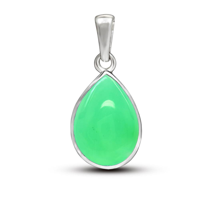 10*7 MM Pear - Chrysoprase Jewelry Pendants CB-P705CP Catalogue