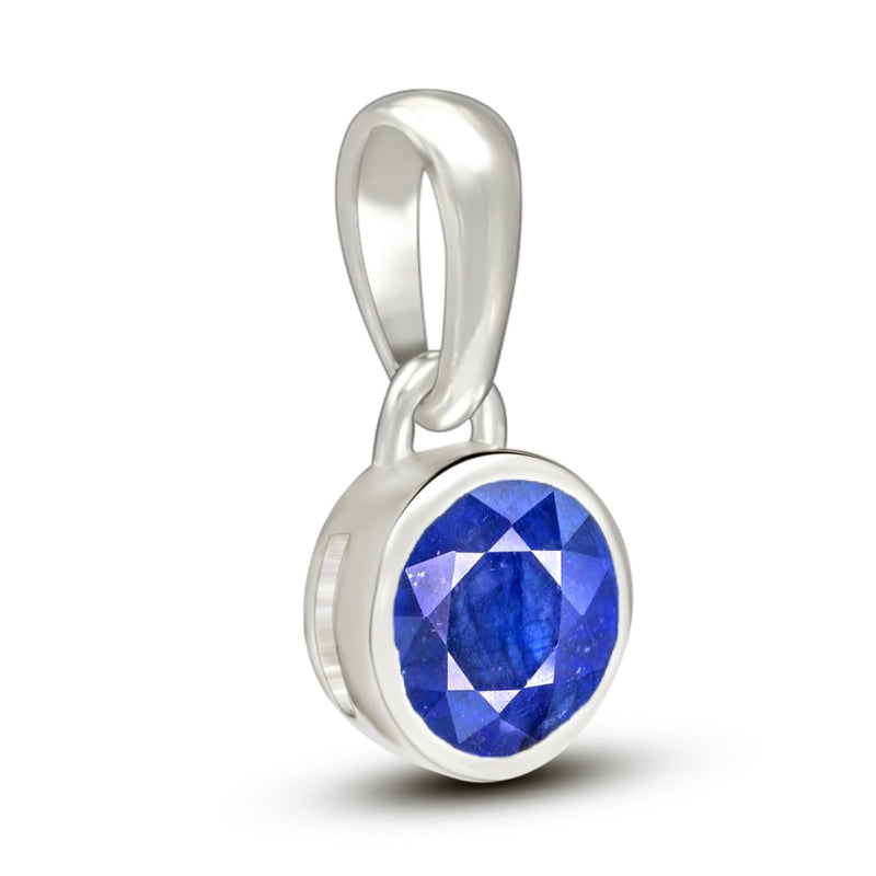 5*5 MM Round - Natural Sapphire Pendants - CB-P708SAP Catalogue