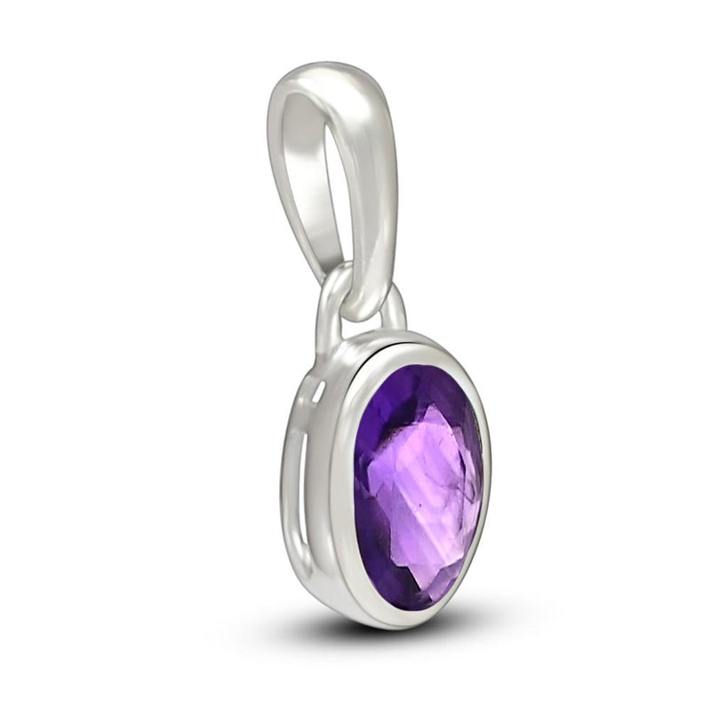 7*5 MM Oval - Amethyst Faceted Jewelry Pendants CB-P709AMF Catalogue