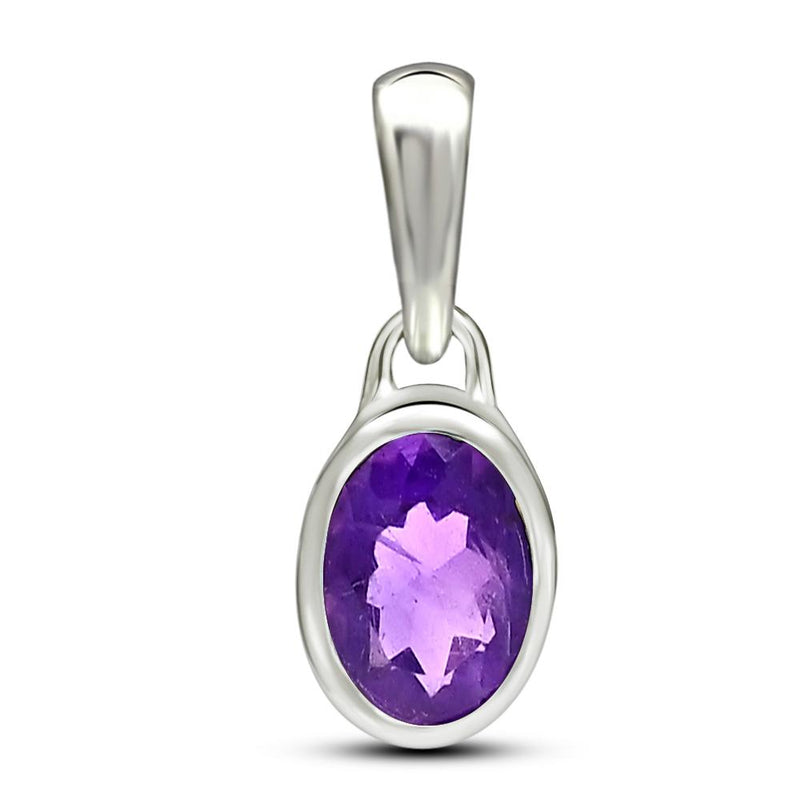 7*5 MM Oval - Amethyst Faceted Jewelry Pendants CB-P709AMF Catalogue