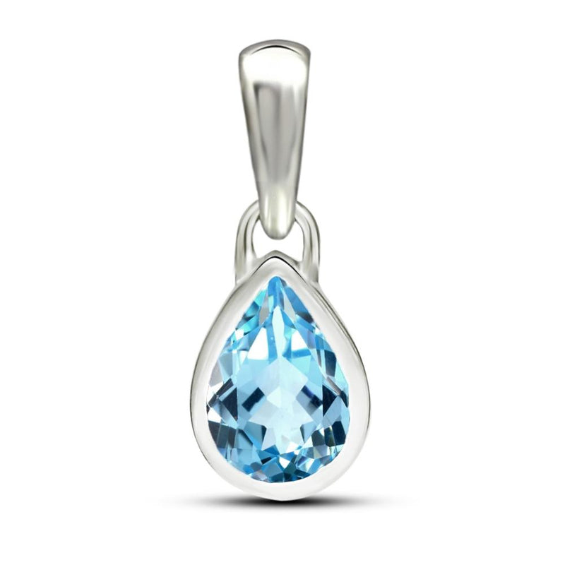 7*5 MM Pear - Blue Topaz Pendants - CB-P710BT Catalogue