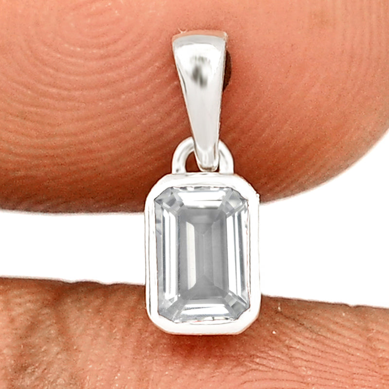 6*4 MM Octo - White Topaz Pendants - CB-P716WT Catalogue