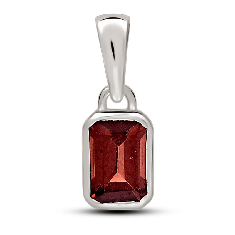 6*4 MM Octo - Garnet Faceted Pendants CB-P716GRF Catalogue