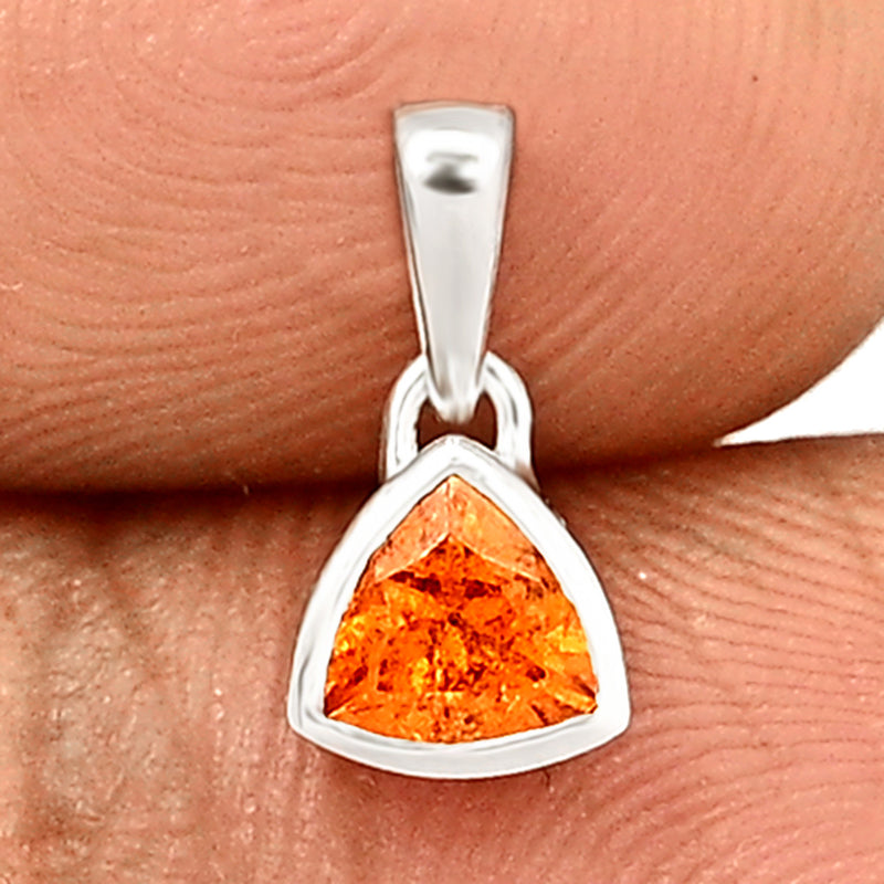 5*5 MM Trillion - Mandarin Garnet Faceted Pendants - CB-P717OGF Catalogue