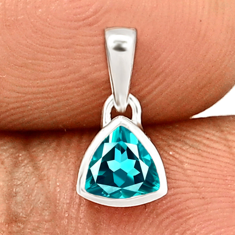 5*5 MM Trillion - Neon Blue Apatite Faceted Pendants - CB-P717NBF Catalogue