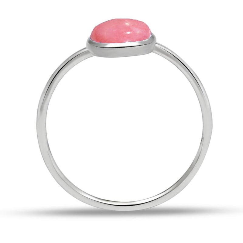 7*5 MM Oval - Pink Opal Ring - CB-R801PO Catalogue