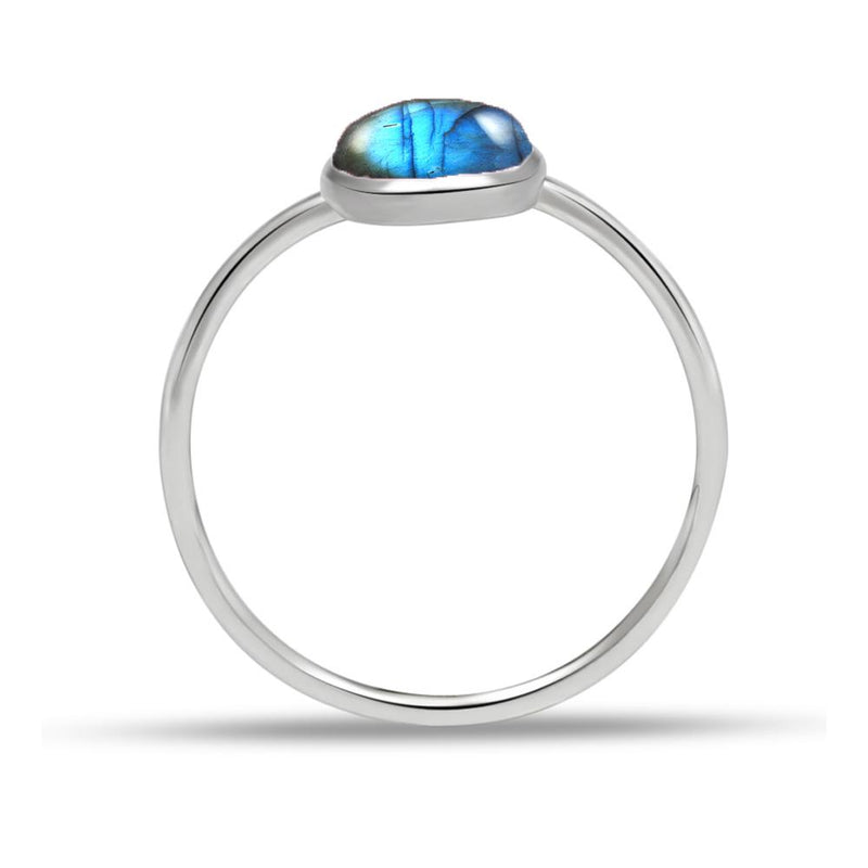 5*5 MM Round - Labradorite Ring - CB-R802LAB Catalogue