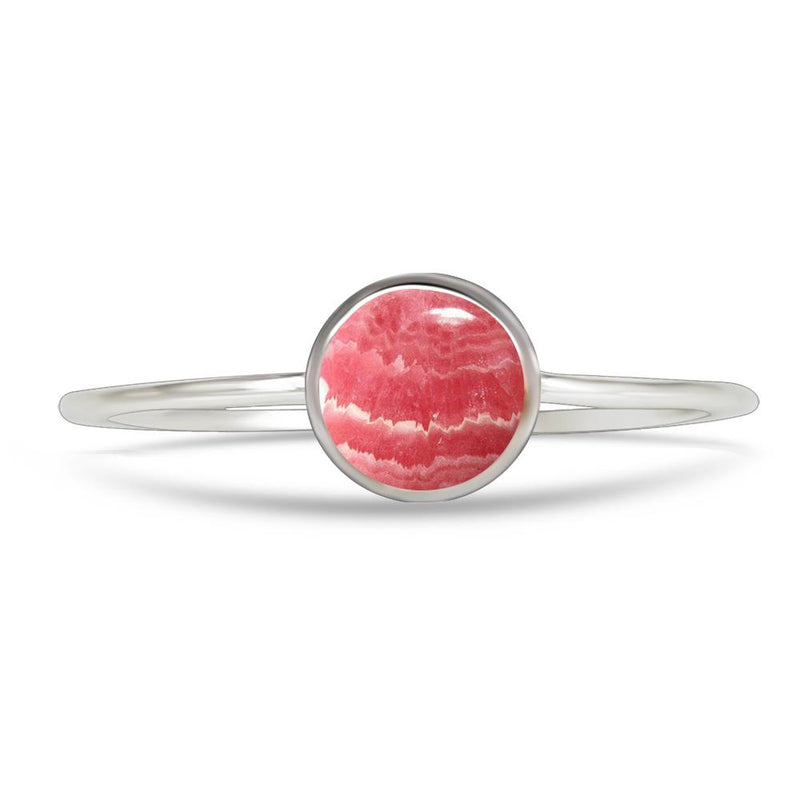 5*5 MM Round - Rhodochrosite Jewelry Ring - CB-R802RDO Catalogue