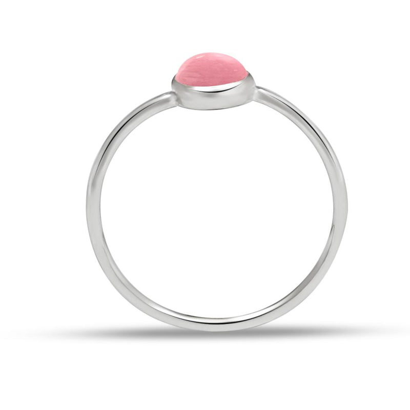 7*5 MM Pear - Pink Opal Ring - CB-R803PO Catalogue