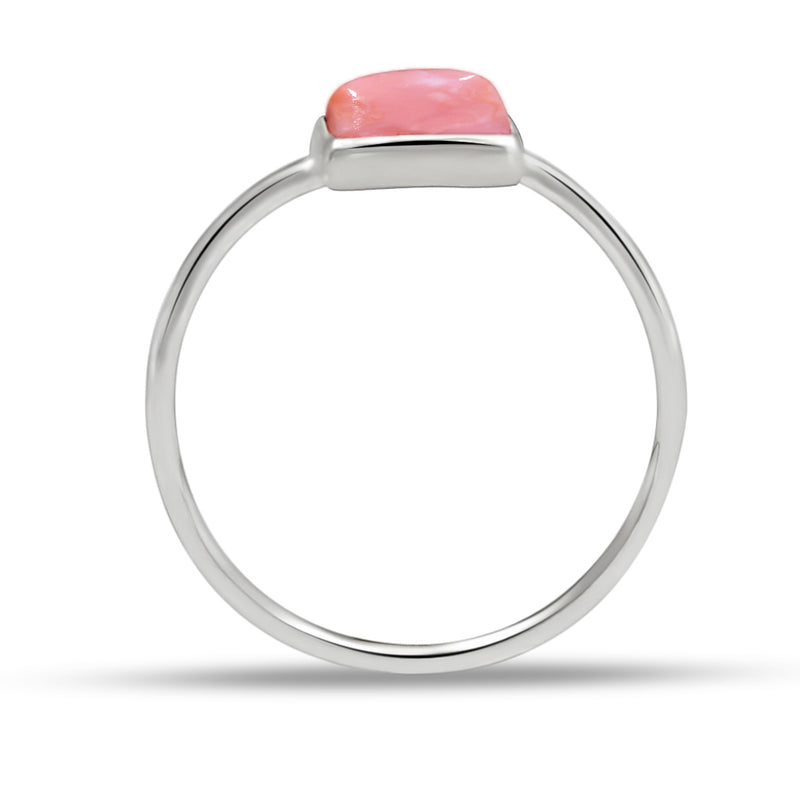 6*6 MM Square - Pink Opal Ring - CB-R805PO Catalogue