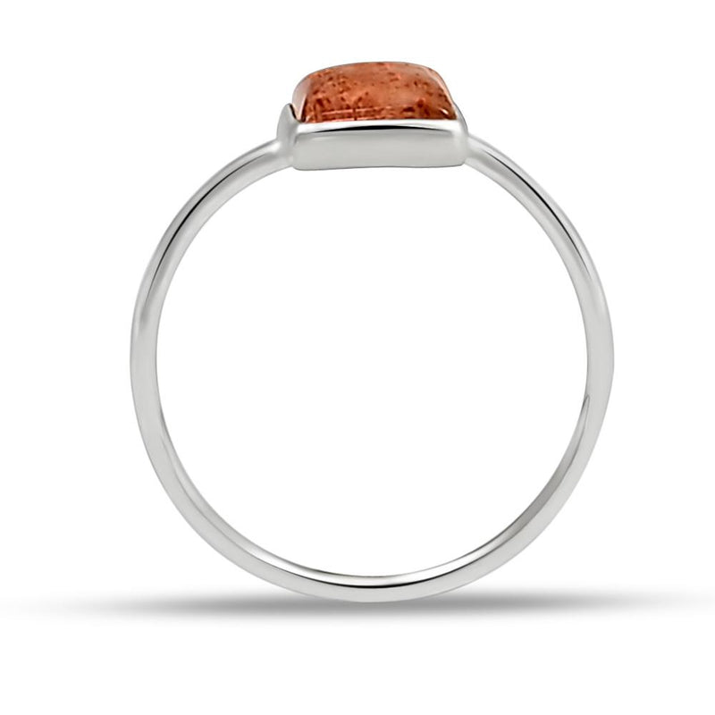 6*6 MM Square - Sunstone Ring - CB-R805SS Catalogue