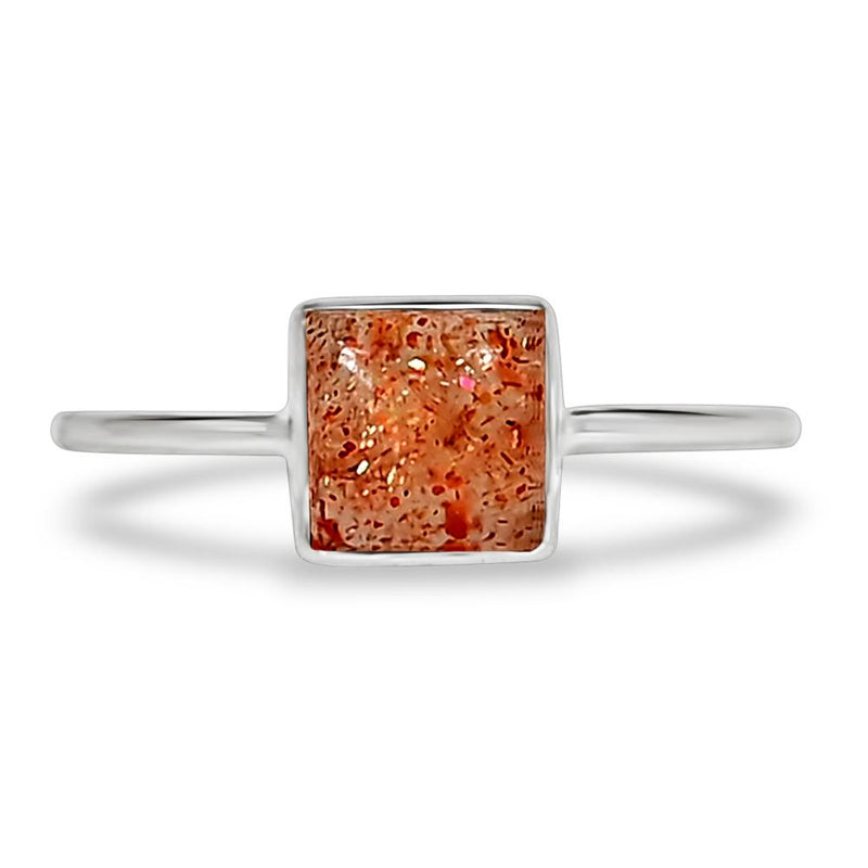 6*6 MM Square - Sunstone Ring - CB-R805SS Catalogue