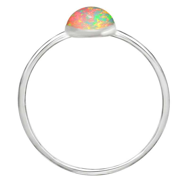 8*6 MM Oval - Ethiopian Opal Cabochon Ring - CB-R808EOF Catalogue